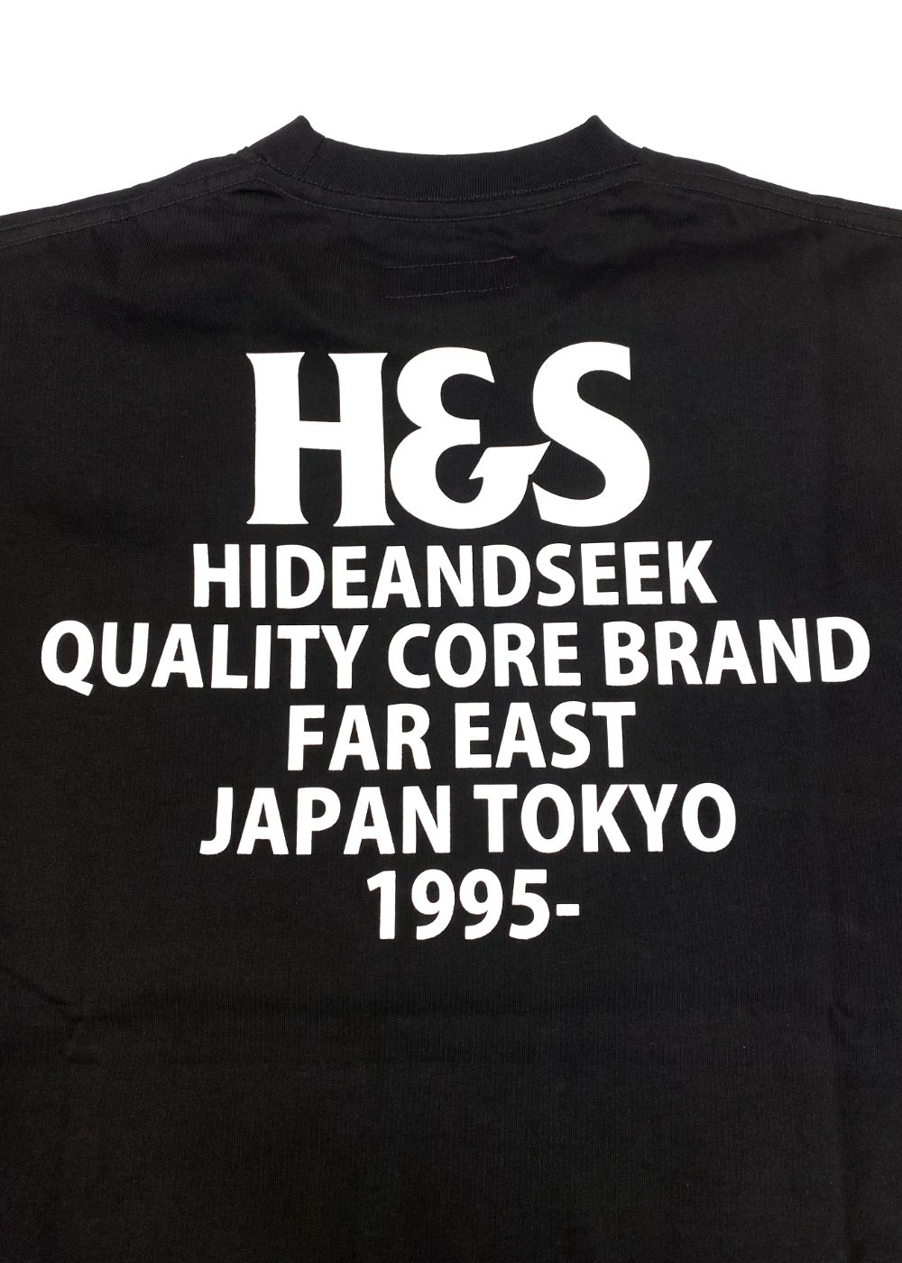 H&S L/S Tee (BLACK) / オリジナル ロゴ プリント ロング スリーブ Tシャツ