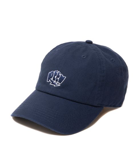 GRAFFITI CAP (NAVY) / ロゴ刺繍 ダッドキャップ。