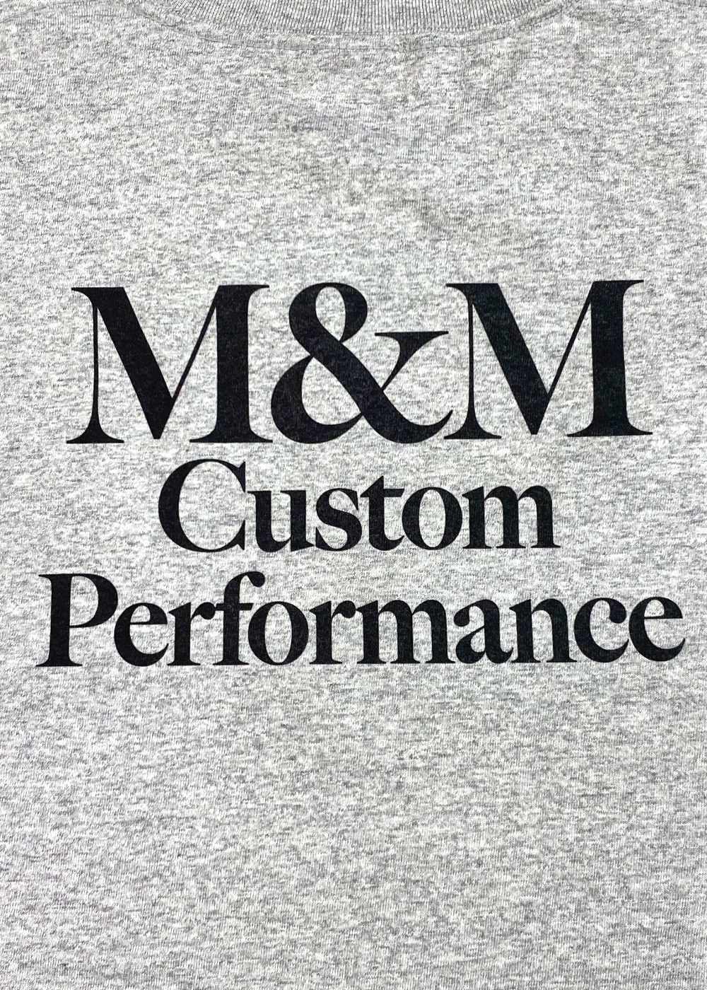M&M CUSTOM PERFORMANCE - 【ラスト1点】Logo EMB. Tee (M.GRAY