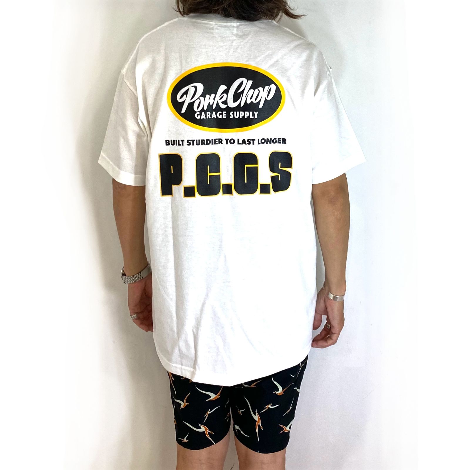 PORKCHOP - PCGS BLOCK TEE - GREEN / ショートスリーブTシャツ
