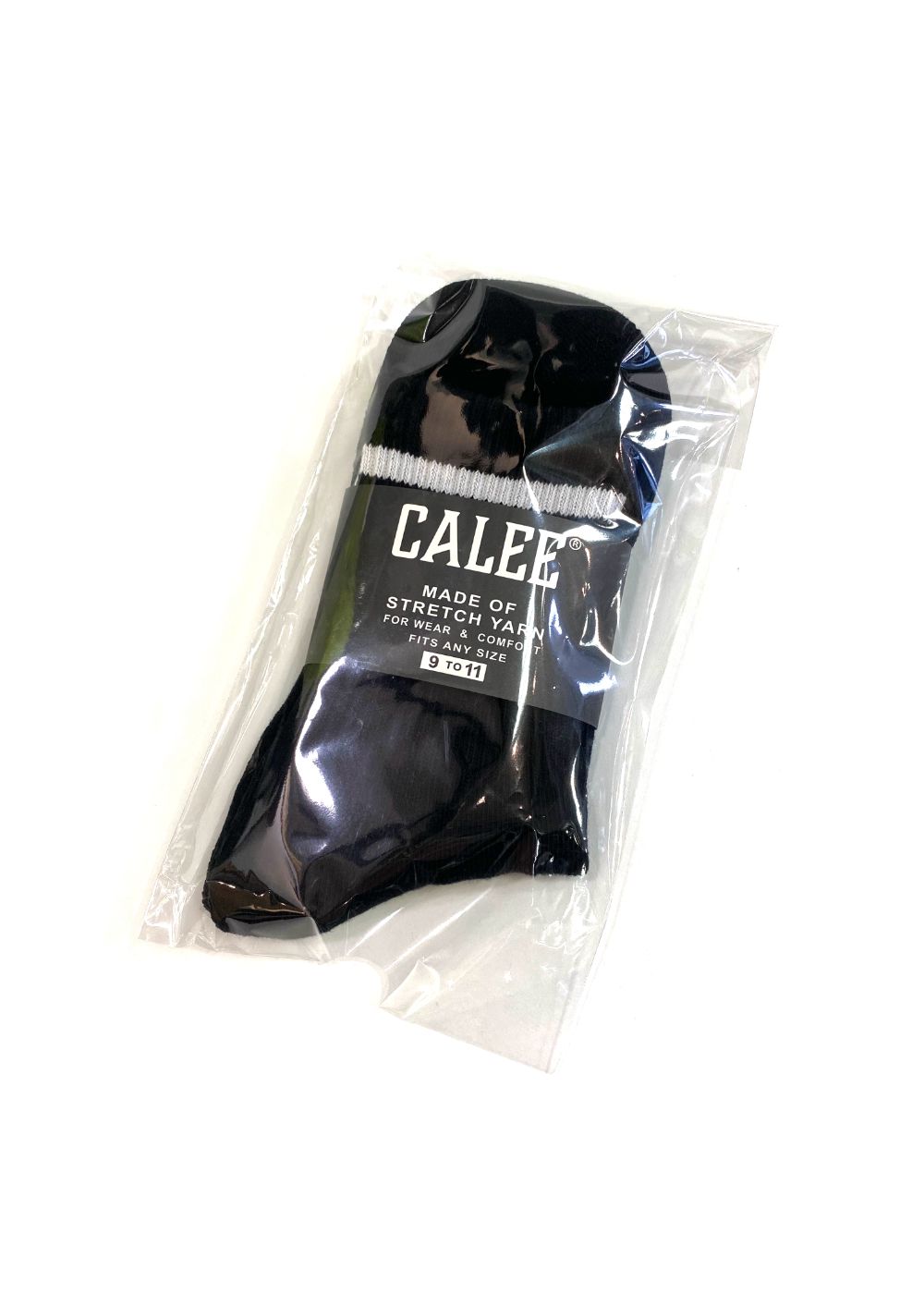 JACQUARD PILE LINE SOCKS (BLACK×WHITE) / オリジナル ラインソックス