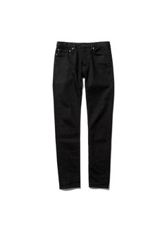 S.Slim STR 5pocket OWS (BLACK) / スーパースリム ワンウォッシュ ブラックデニムパンツ