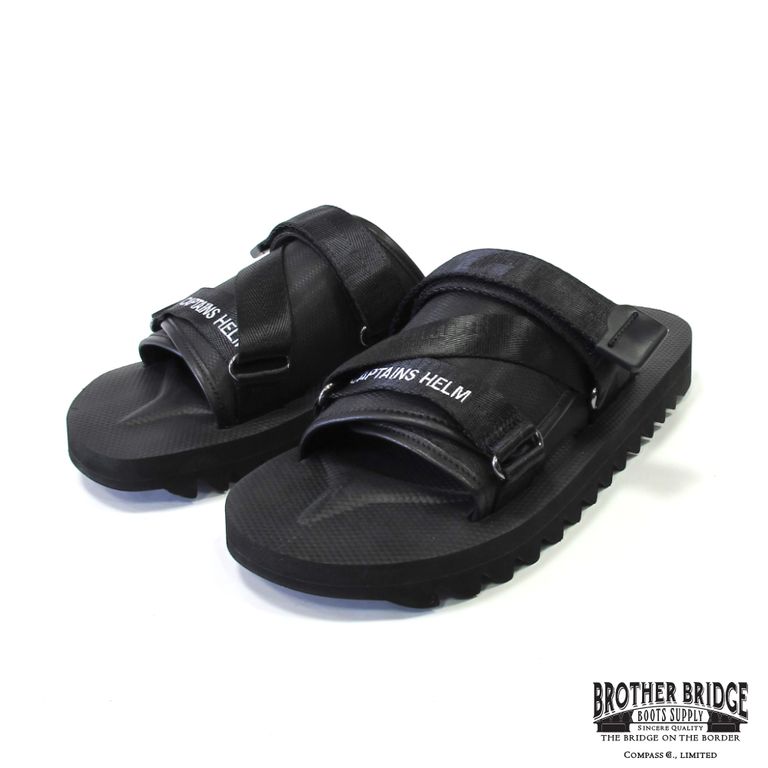 CAPTAINS HELM × BROTHER BRIDGE SHARK SOLE W-P SANDAL (BLACK) ブラザーブリッジコラボサンダル  LOOPHOLE