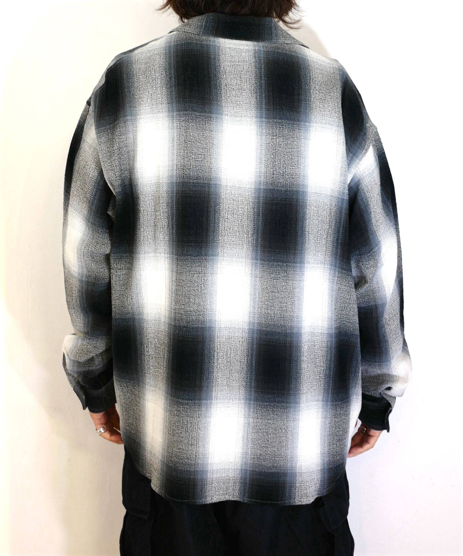 ROTTWEILER - R9 CHAMPION CHECK SHIRT (BLACK) / チェック