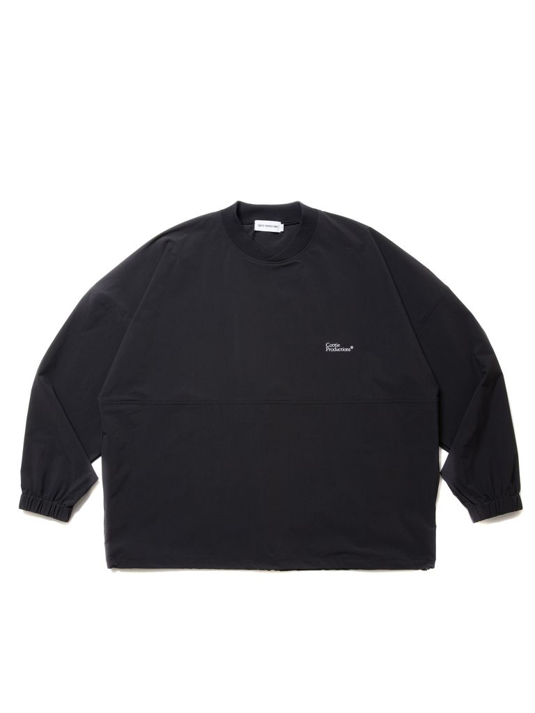 COOTIE PRODUCTIONS - Nylon Light Cloth Football L/S Tee (BLACK 