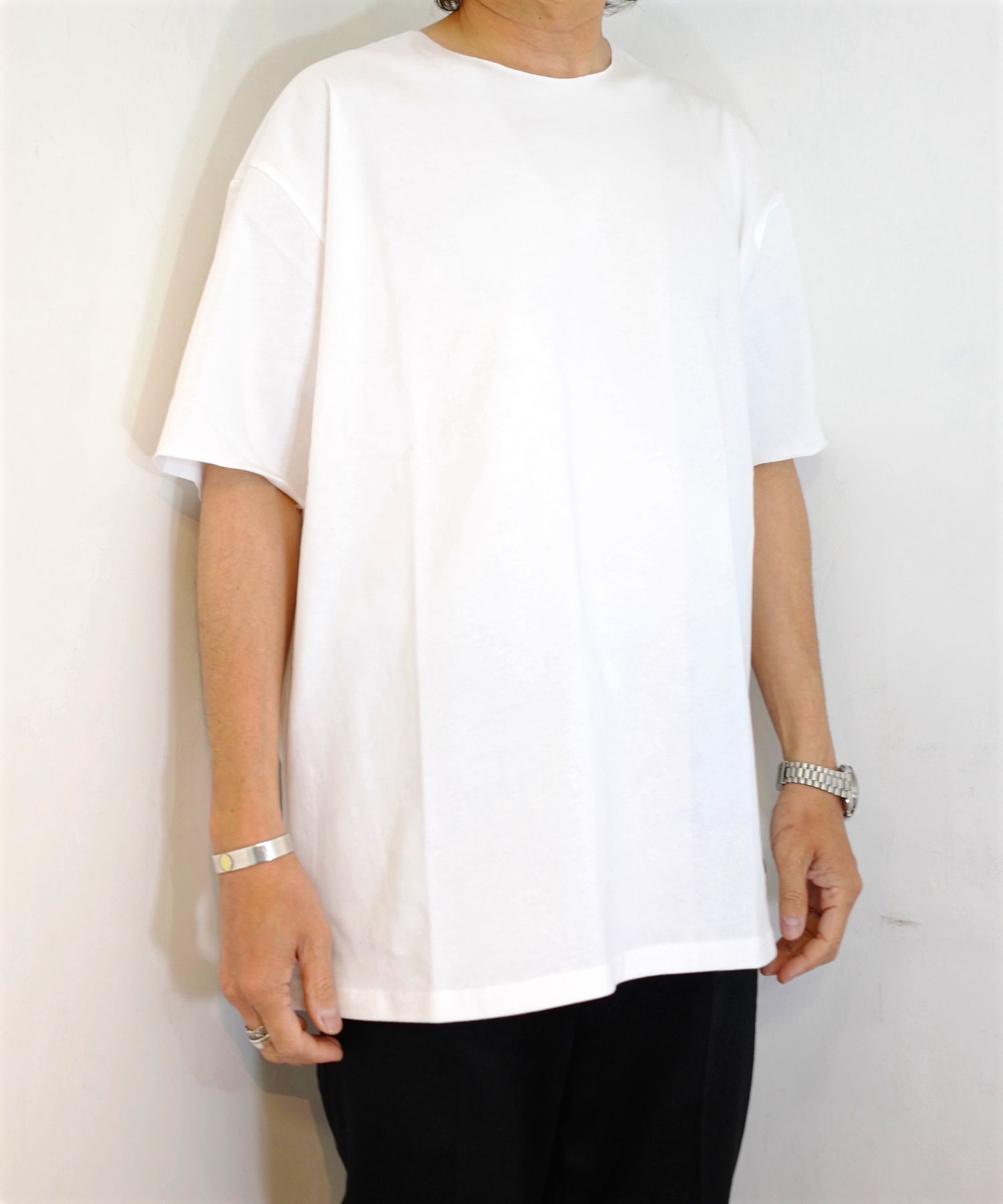 ROTTWEILER - R9 CUT OFF TEE (WHITE) / オリジナル カットオフ Tシャツ | LOOPHOLE