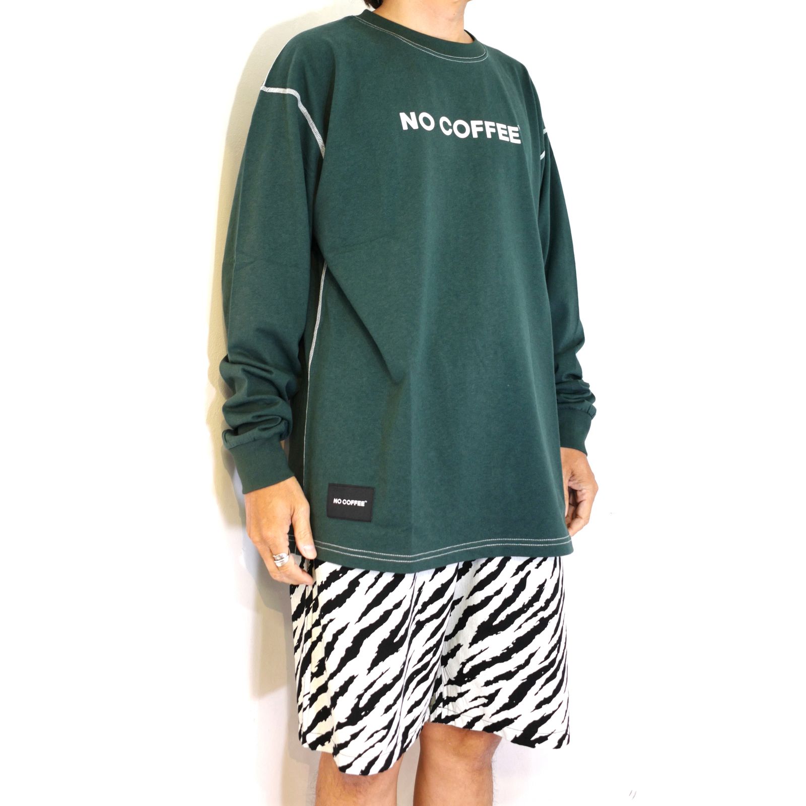 ロゴプリントLS TEE (GREEN)