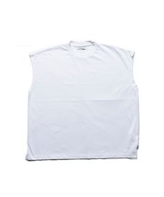 Big Nosleeve T-SH  (WHT) / ビッグシルエット ノースリーブ Tシャツ