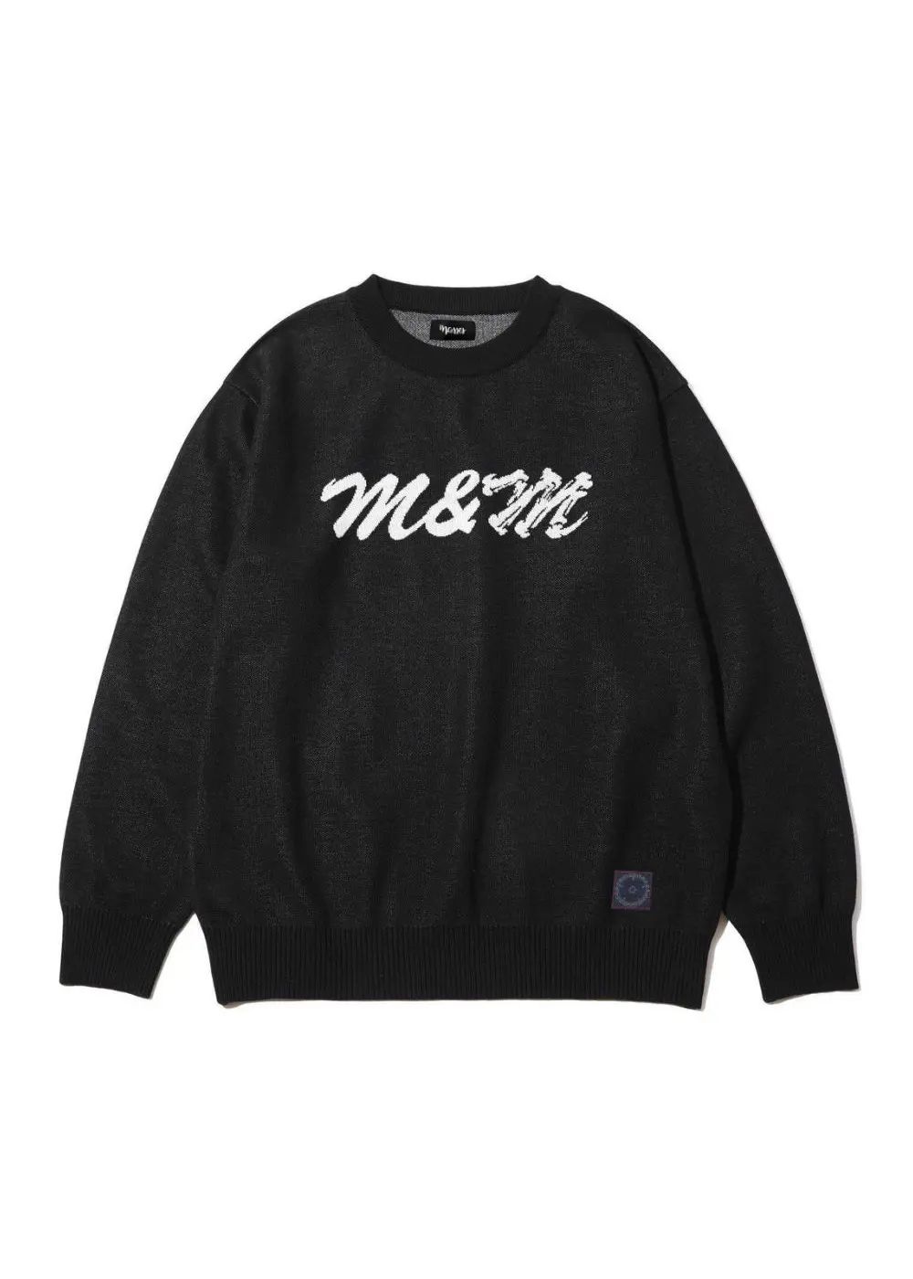 SWEATER M×M MASSES BONE LOGO (×MASSES) (BLACK) / マシス コラボレーション ジャガードニット