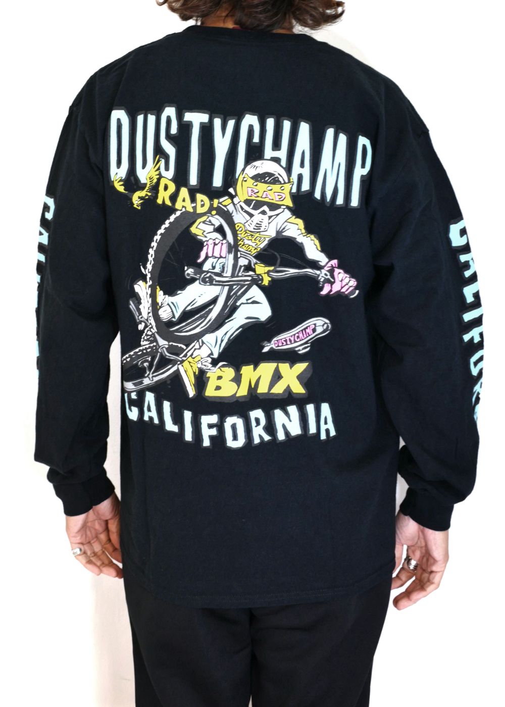 HIDE AND SEEK - DUSTYCHAMP × DamianFulton L/S TEE (GREEN