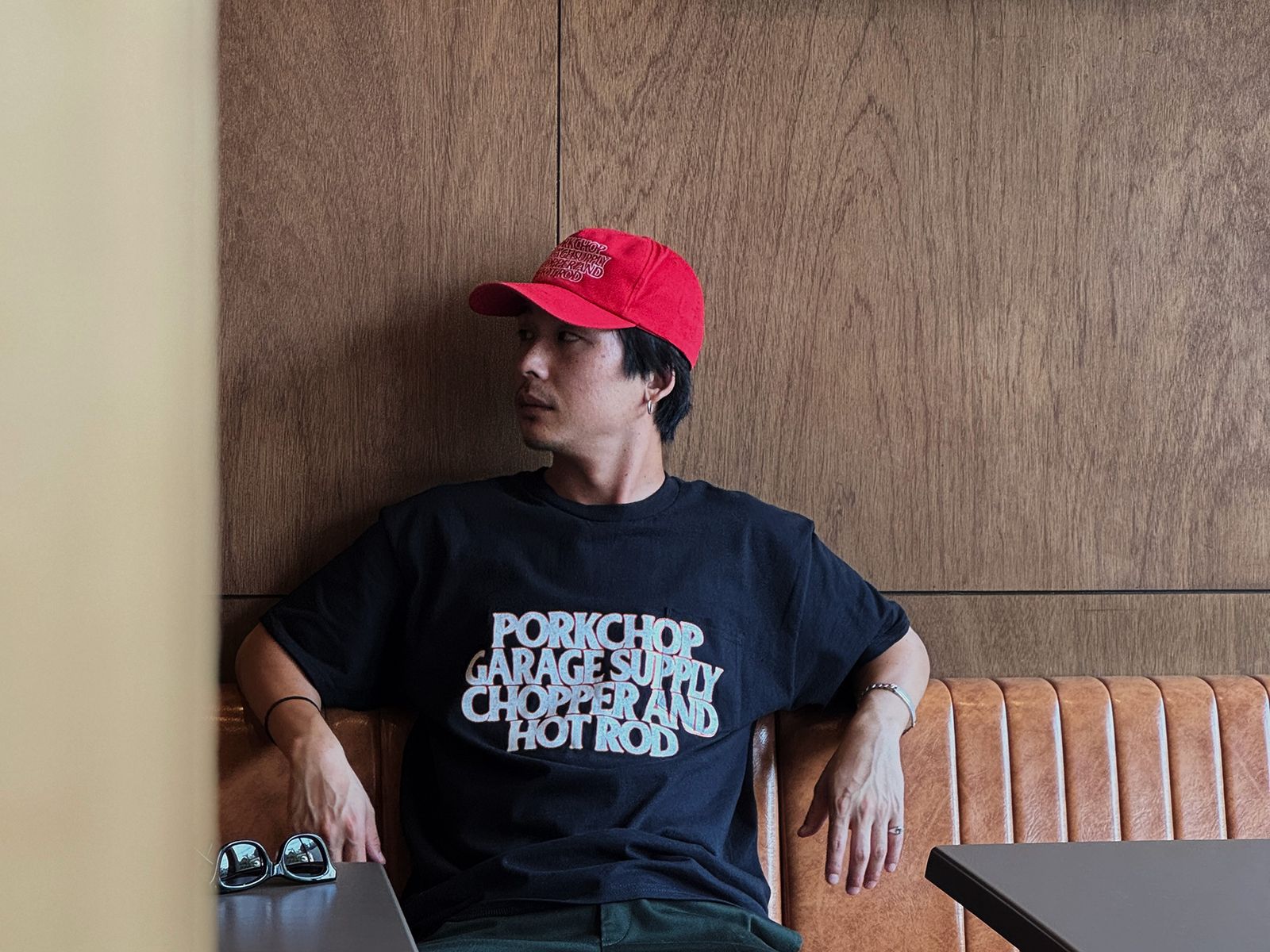 C&H LOGO POCKET TEE (BLACK) / ロゴ ポケット Tシャツ