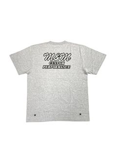 Edge Logo Tee (M.GRAY) / ロゴ バックプリント Tシャツ
