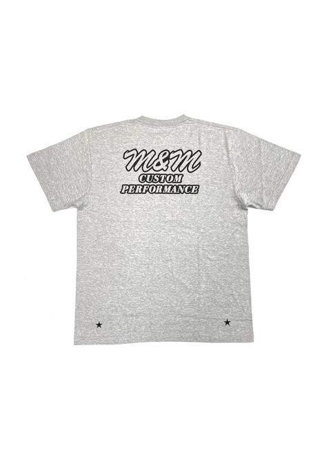 Edge Logo Tee (M.GRAY) / ロゴ バックプリント Tシャツ
