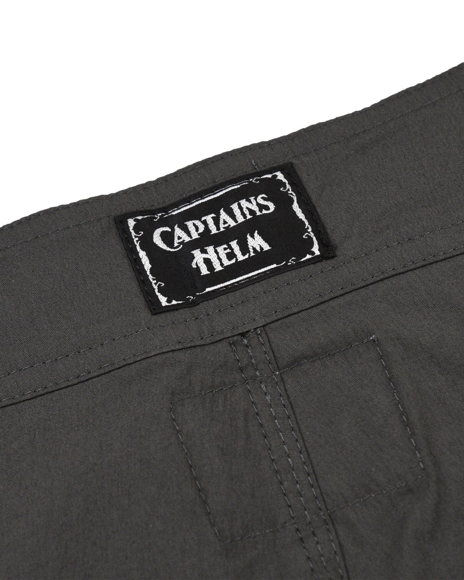 "OCEANSIDE DIVISION" HELM SURF SHORTS (D.GRAY) / ドライストレッチ サーフショーツ
