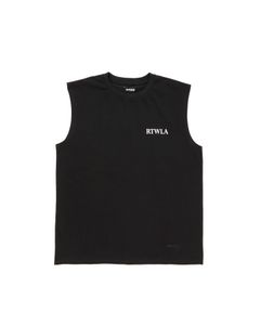 R9 RTWLA NOSLEEVE TEE (BLACK) / オリジナル ノースリーブ Tシャツ