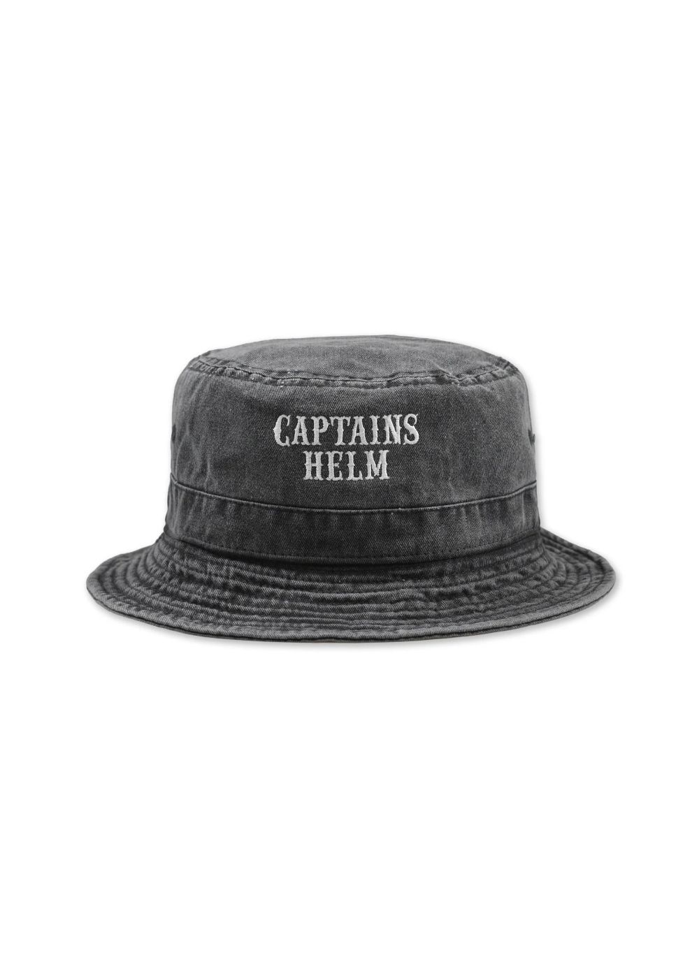 LOCALS BUCKET HAT (BLACK) / ロゴ刺繍 バケット ハット