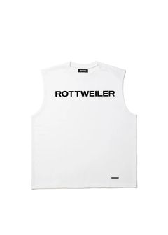 R9 LOGO SLEEVELESS TEE (WHITE) / オリジナル ノースリーブ Tシャツ