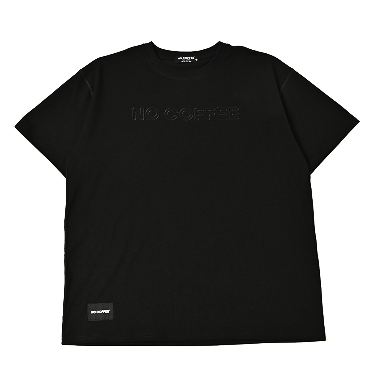 アウトライン刺繡S/S TEE (BLACK)