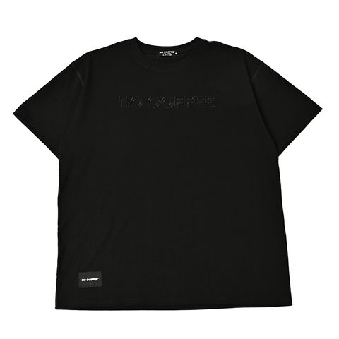 アウトライン刺繡S/S TEE (BLACK)