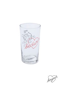 【ラスト1点】J.ANDRE Ex.BEER GLASS "VALENTINE" (CLEAR) / ×ジャン アンドレ コラボ ビアグラス