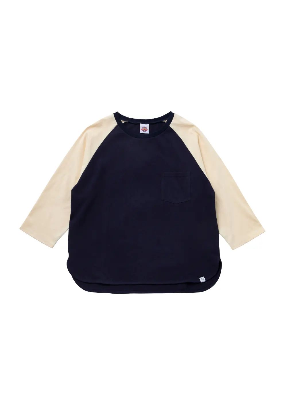 【ラスト1点】3/4 SLEEEVE BASEBALL TEE "BABE" (NAVY) / グッドウェア コラボ ベースボールTee