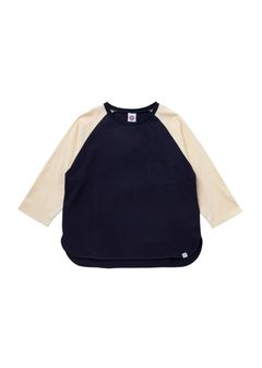 【ラスト1点】3/4 SLEEEVE BASEBALL TEE "BABE" (NAVY) / グッドウェア コラボ ベースボールTee