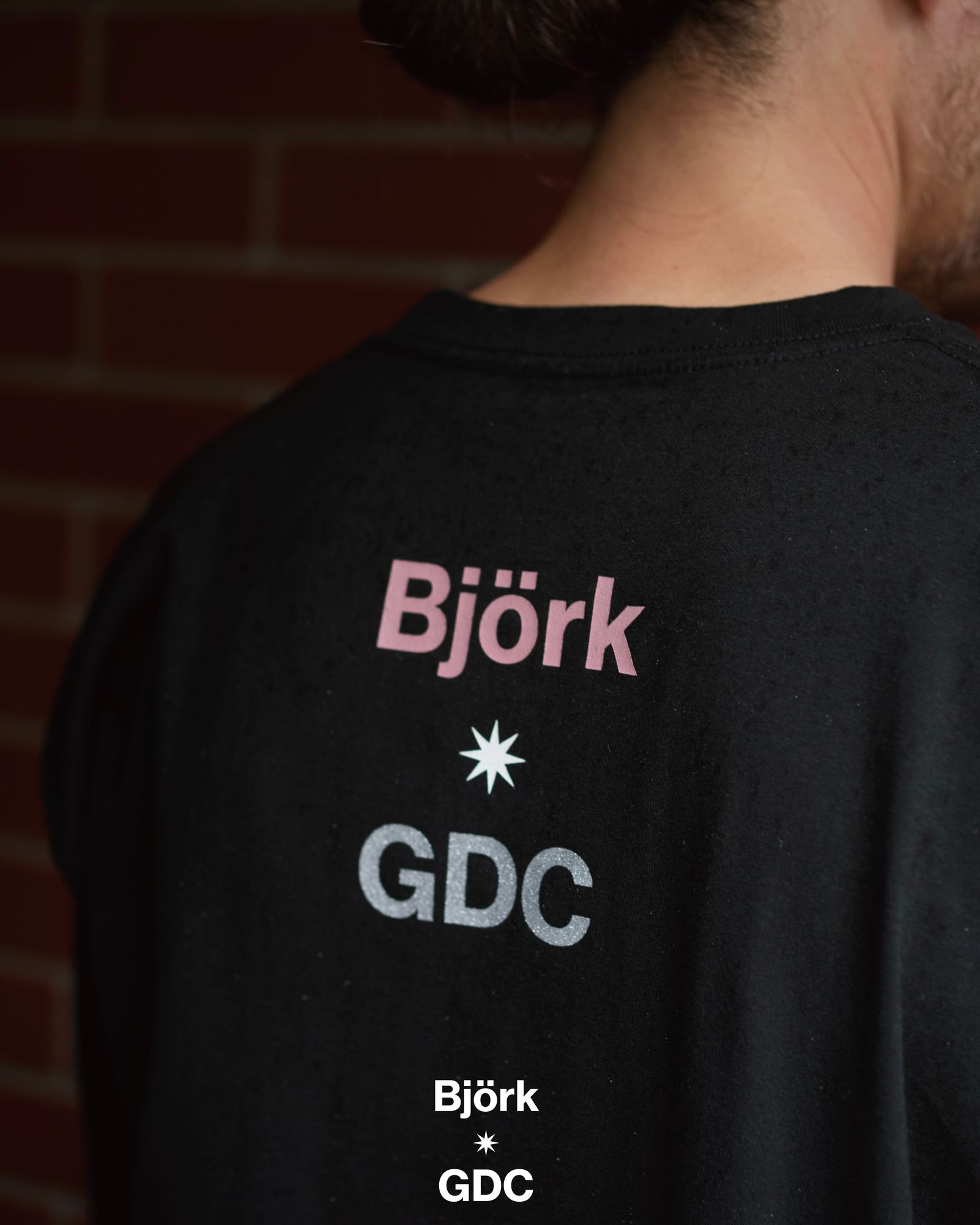 【Bjork by Kevin Cummins×GDC】Color Tee (BLACK) / ×Bjork by Kevin Cummins コラボ Tシャツ