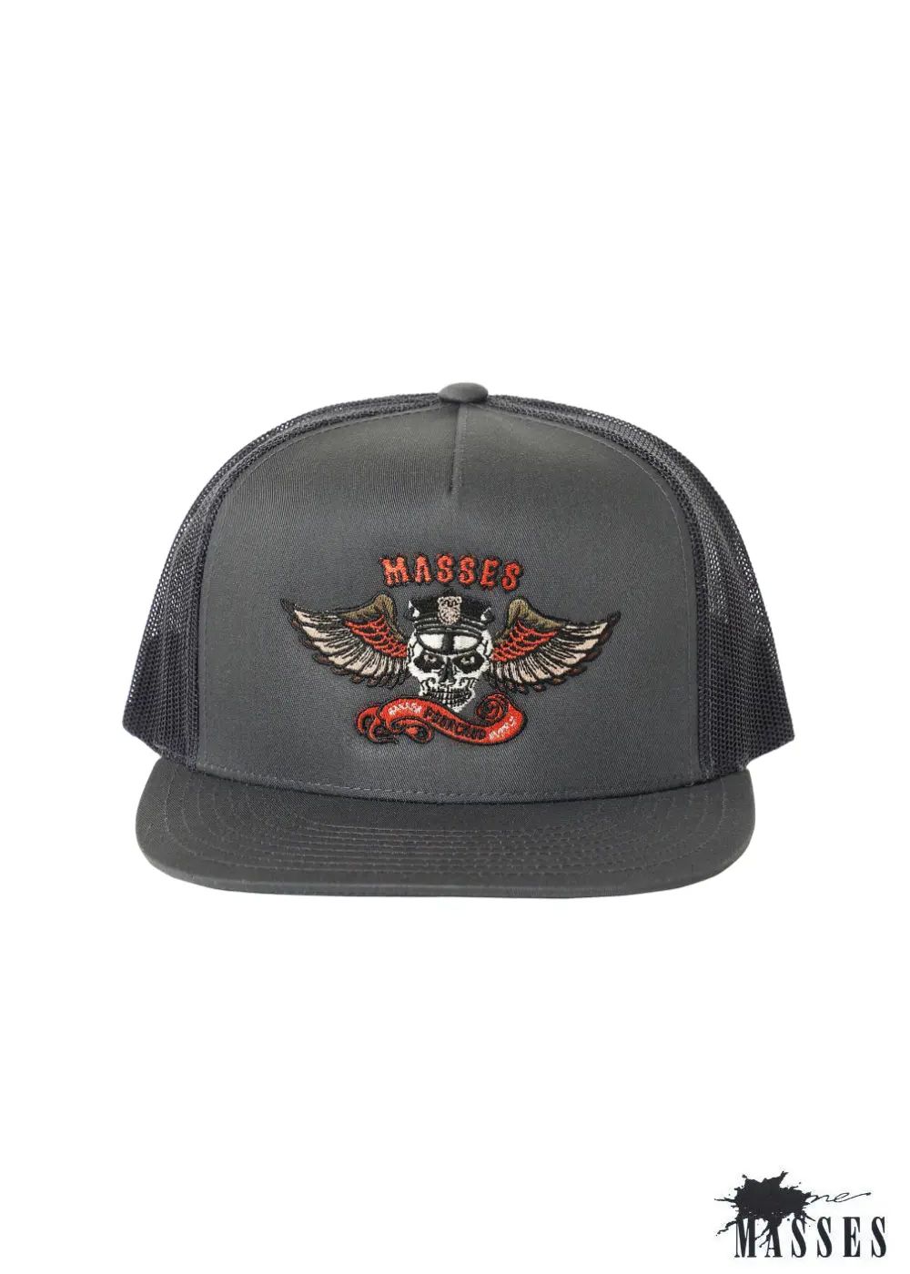 MESH CAP EAGLE P (×MASSES) (CHARCOAL) / マシス コラボレーション メッシュキャップ