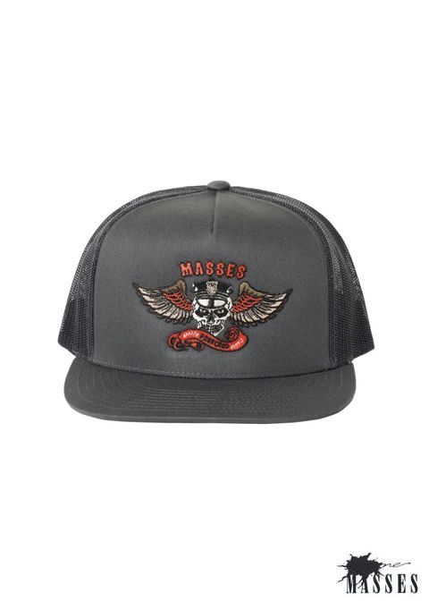 MESH CAP EAGLE P (×MASSES) (CHARCOAL) / マシス コラボレーション メッシュキャップ