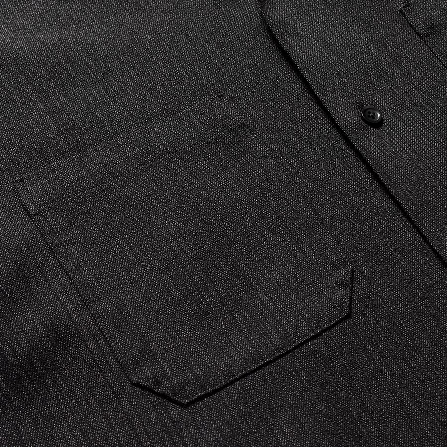 【ラスト1点】Salt'n Peppar Wool Open Collar L/S SH (CGR) / ソルトアンドペッパー ウール オープンカラーシャツ