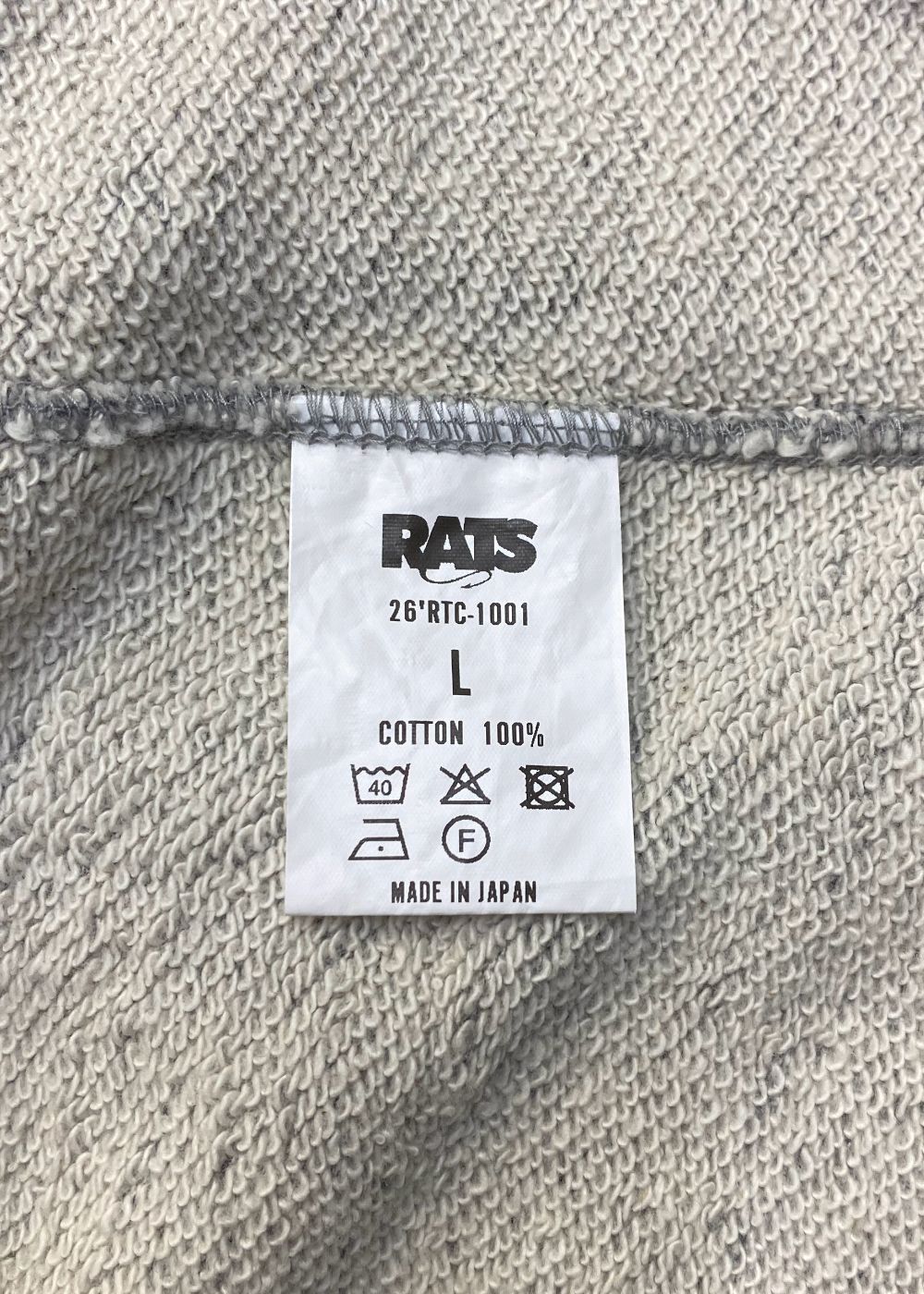 HALF ZIP UP SWEAT (HEATHER GRAY) / ハーフ ジップ スウェット