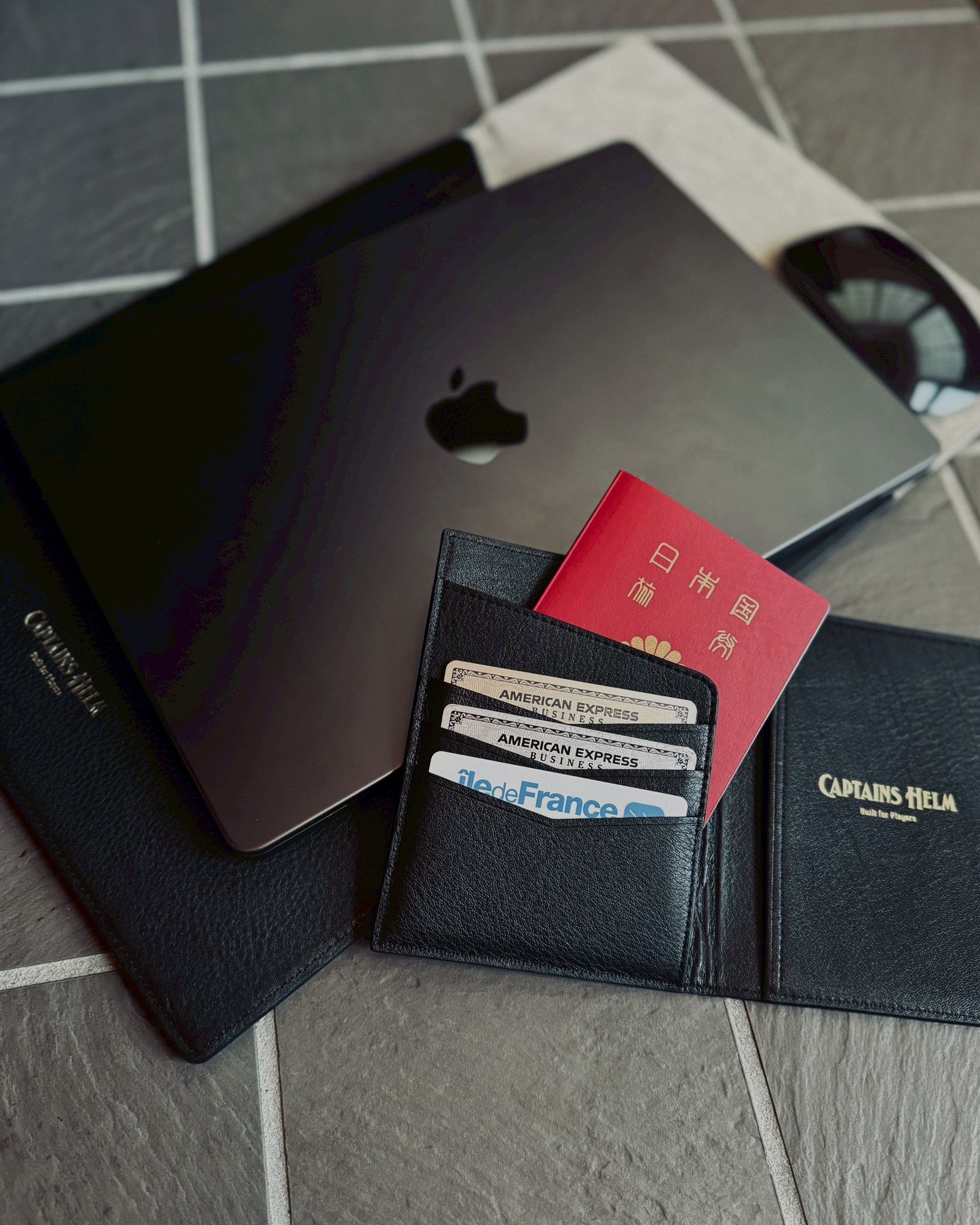 【ラスト1点】LEATHER PC CASE (BLACK) / レザー PC ケース