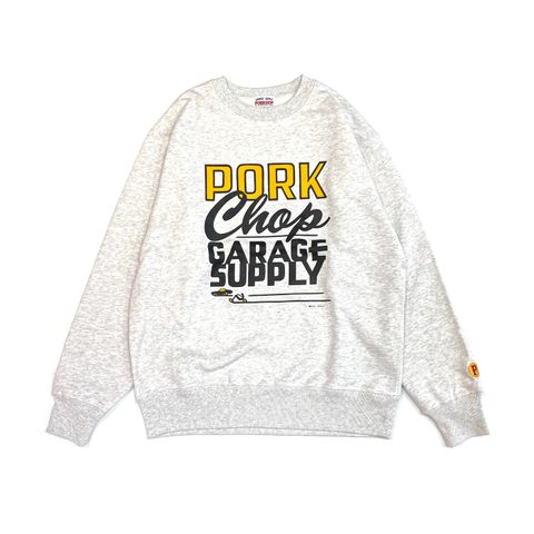MASA SCULP SWEAT B (ASH) / マサスカルプ コラボ クルーネックスウェット