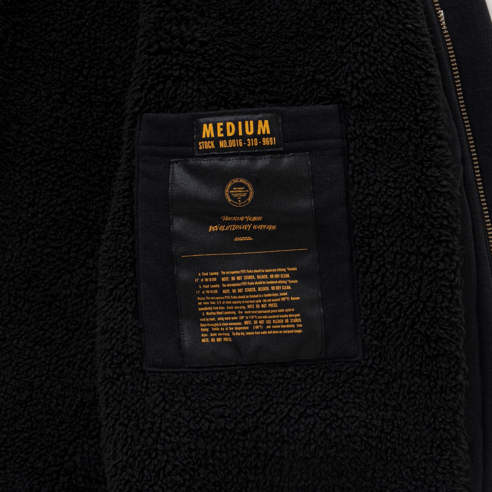 BOA HOODIE (BLACK) / ボア ライナー スウェット パーカー