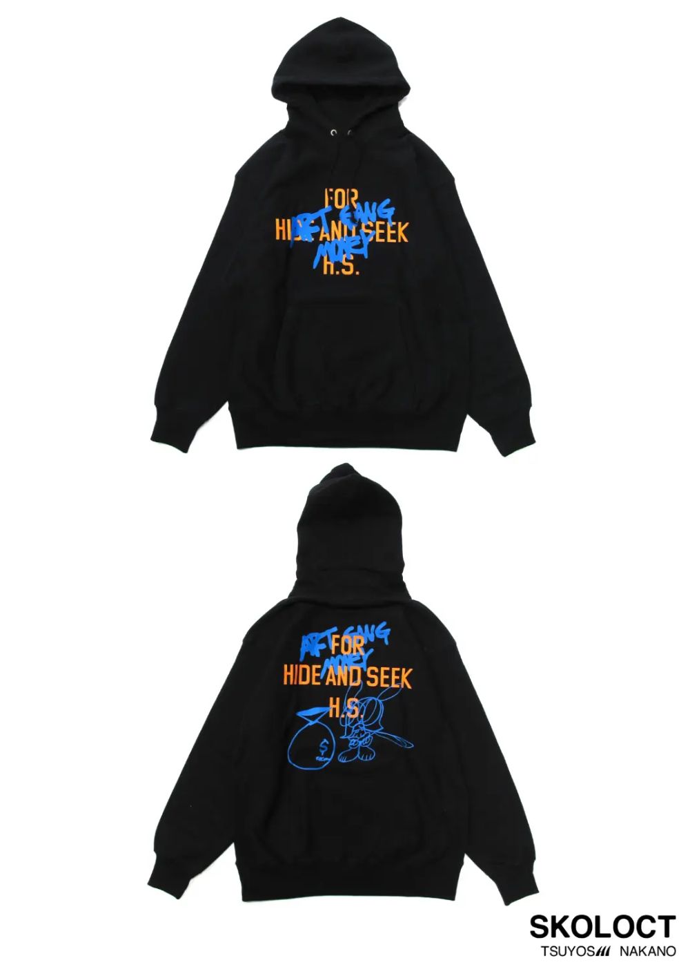 ×SKOLOCT HOODED SWEATSHIRT (BLACK) / スコロクト コラボスウェットパーカー