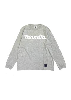PRINT L/S TEE (M.GRAY) / ロゴ プリント ロンT
