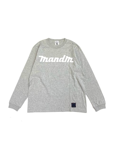 PRINT L/S TEE (M.GRAY) / ロゴ プリント ロンT