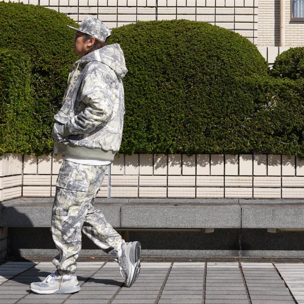 【ラスト1点】6P Camo Track Pant (BEIGE CAMO) / オリジナル カモフラージュ カーゴ パンツ / セットアップ可能