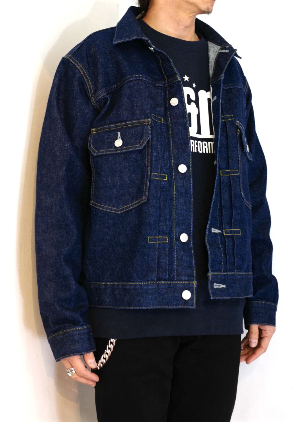 M&M CUSTOM PERFORMANCE - DENIM 2ND JKT (×MASSES) (INDIGO 1WASH