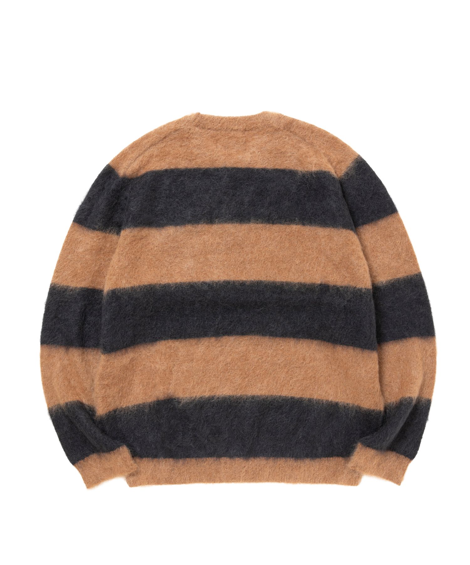 BORDER KNIT (BEIGE) / ボーダー モヘア ニット