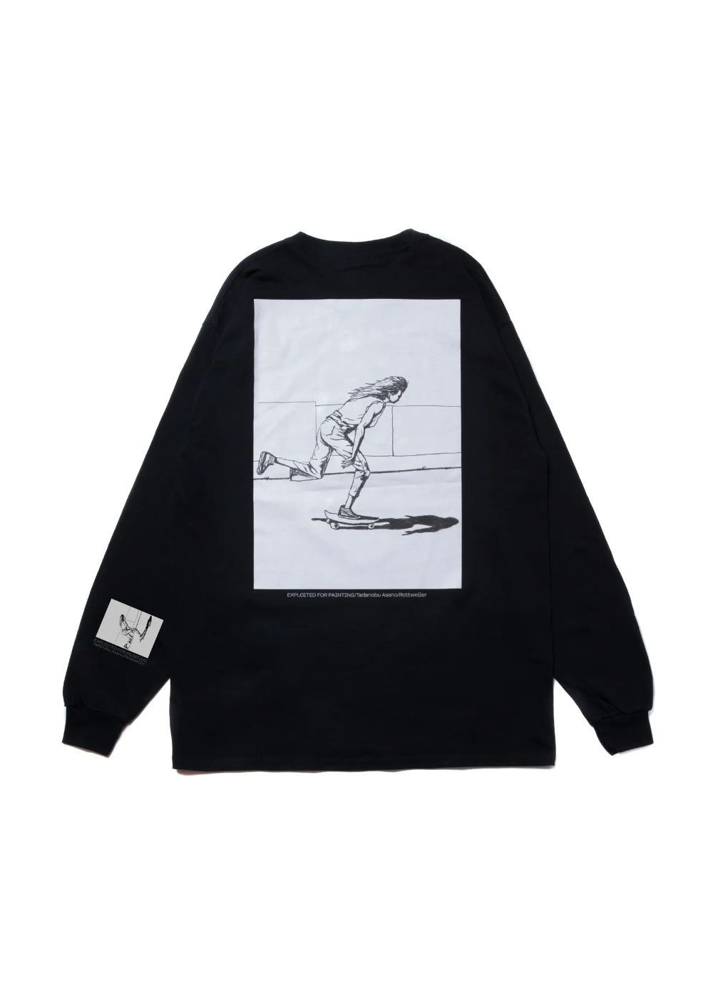 × Tadanobu Asano SKATER LS TEE (BLACK) / 浅野忠信 コラボロンT (スケーター)