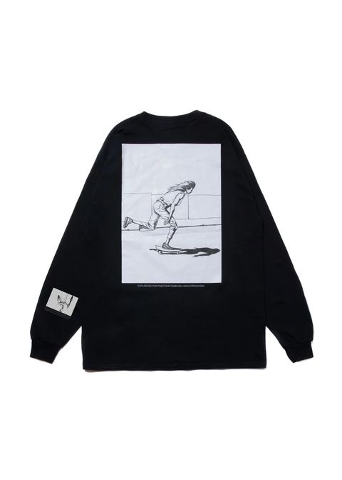 × Tadanobu Asano SKATER LS TEE (BLACK) / 浅野忠信 コラボロンT (スケーター)