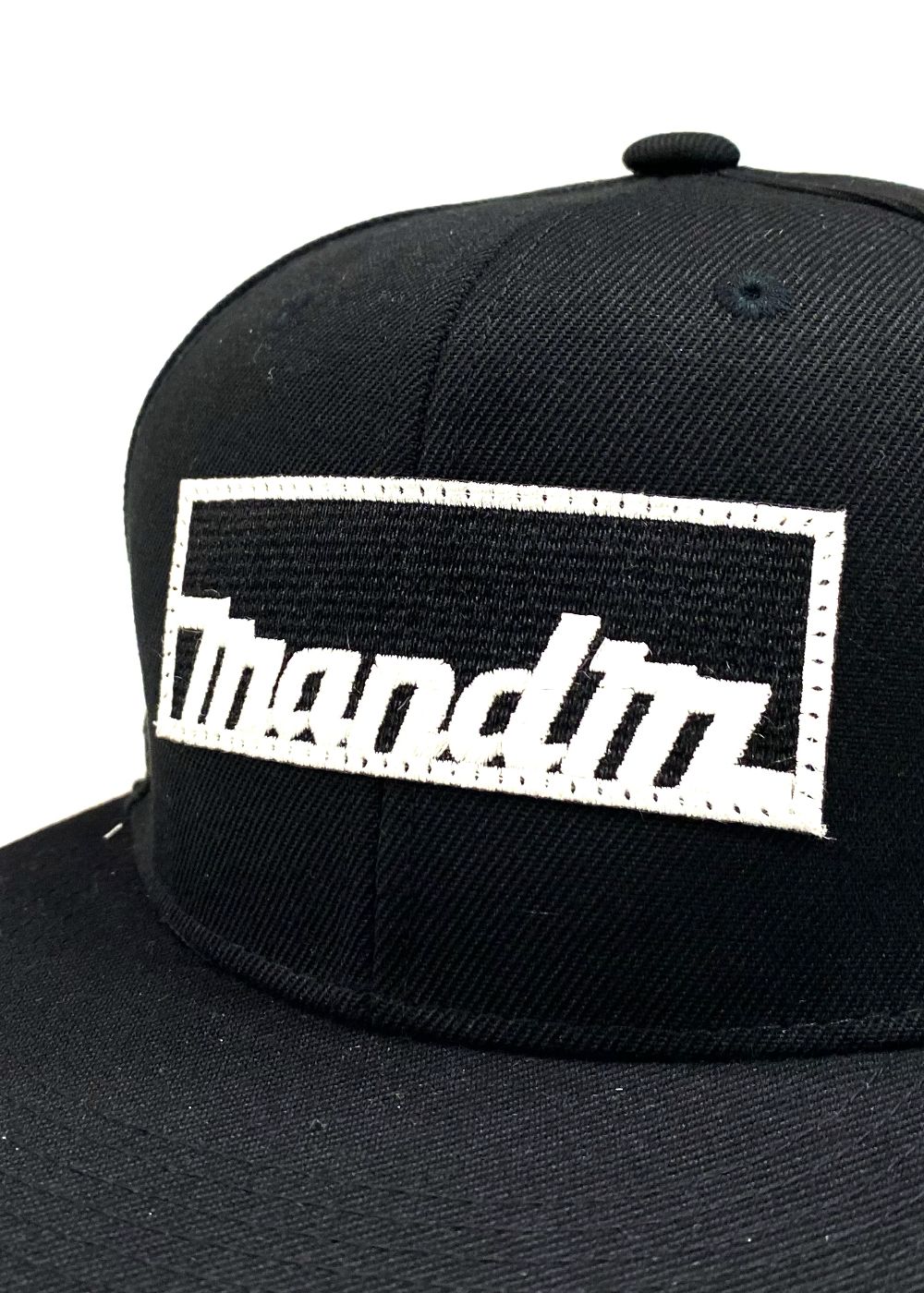 SNAP BACK CAP (BLACK) / ロゴ ワッペン ベースボール キャップ