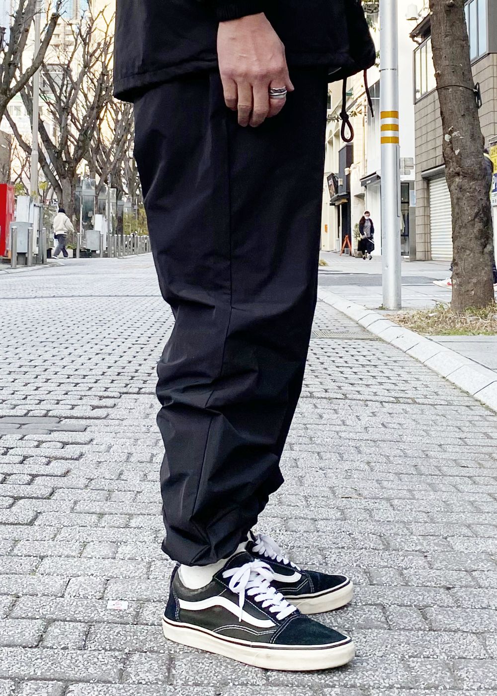 Nylon Track Pant (BLACK) / ナイロン トラックパンツ / セットアップ可能