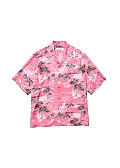 × WACKO MARIA SH (PNK) / ワコマリア コラボハワイアンシャツ / セットアップ可能