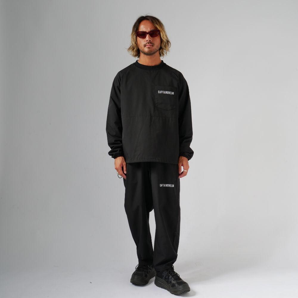 CAPTAINS HELM - SOLOTEX® ACTIVE P/O SHIRTS (BLACK) / テック クルー