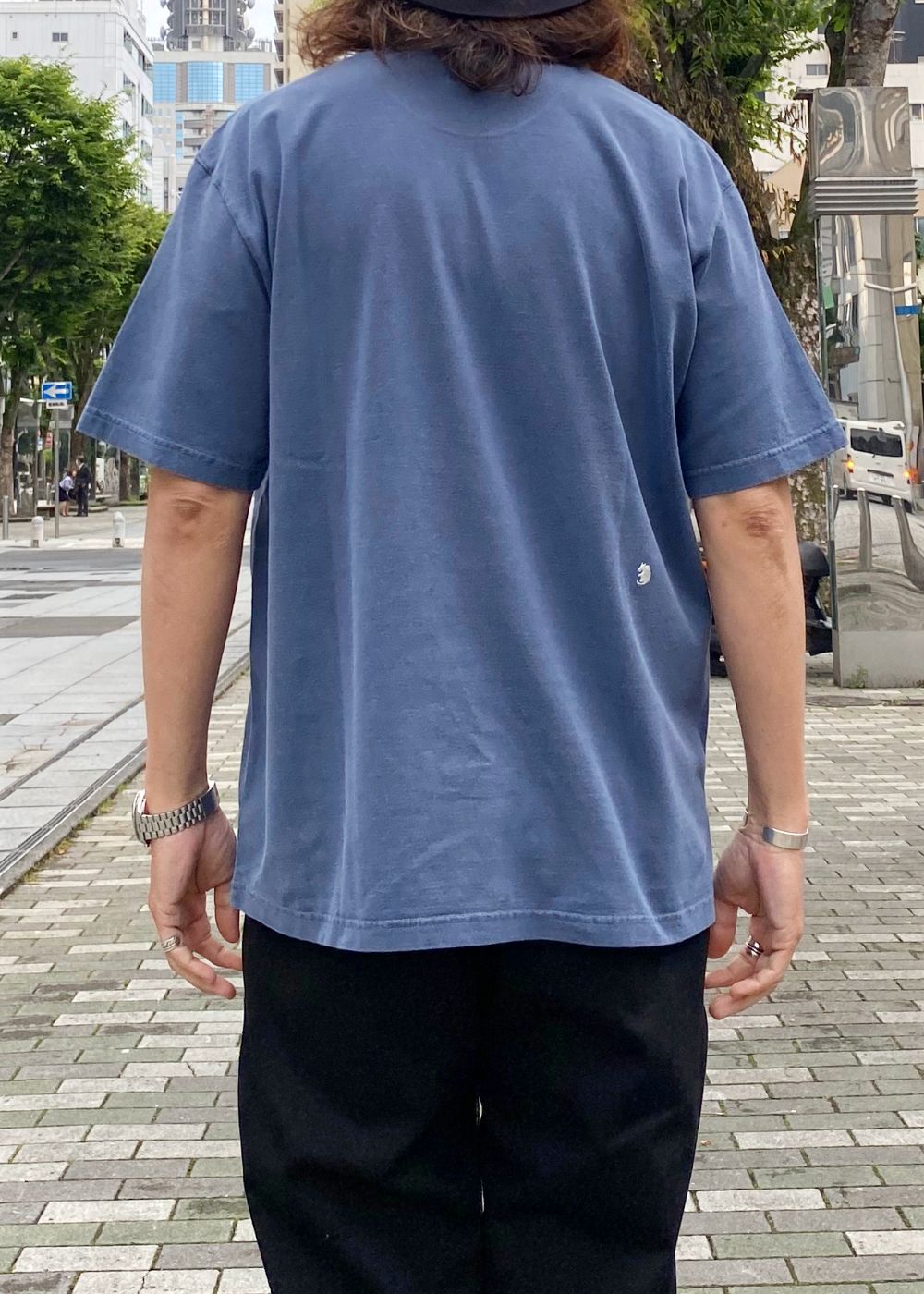 WAY OF LIFE TEE (NAVY) / スローガン プリント Tシャツ