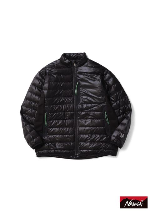 DOWN SWEATER (BLACK) / ナンガ コラボレーション ダウンジャケット