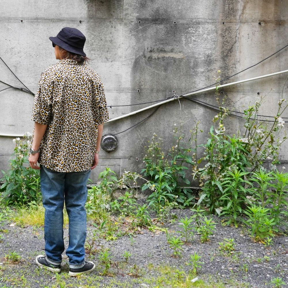 Leopard Print Flanne S.S Open Collar SH (BRT) / オリジナル レオパード アロハシャツ