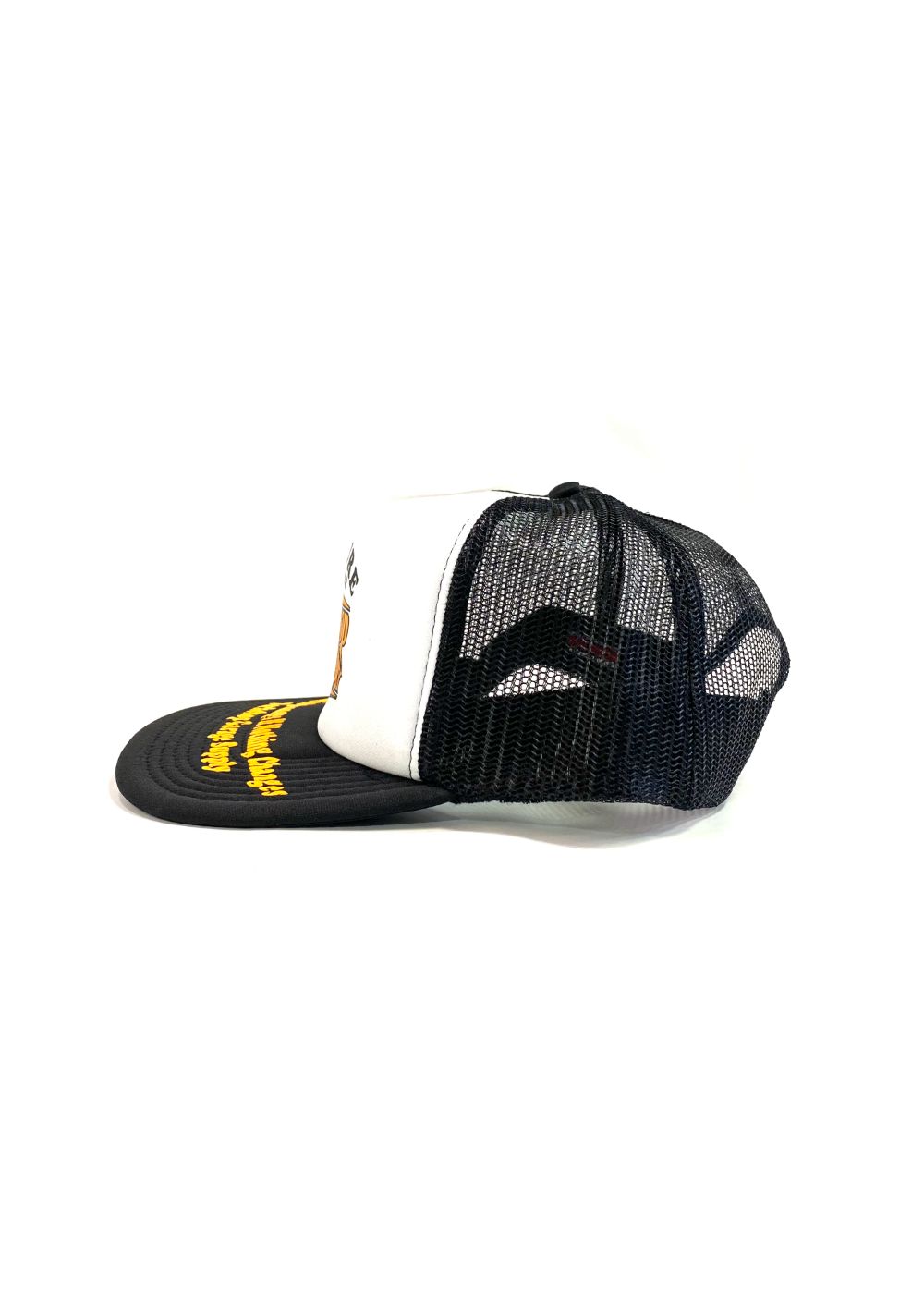 WAVE LOGO MESH CAP (BLACK×WHITE) / プリント メッシュキャップ